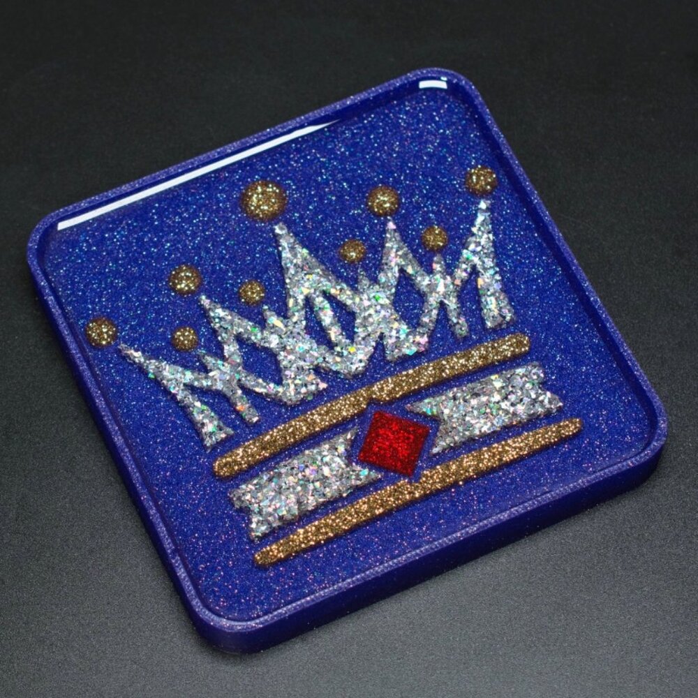 Glitter Crown Coaster | Wine Coaster | Coffee Coaster | Queen Coaster